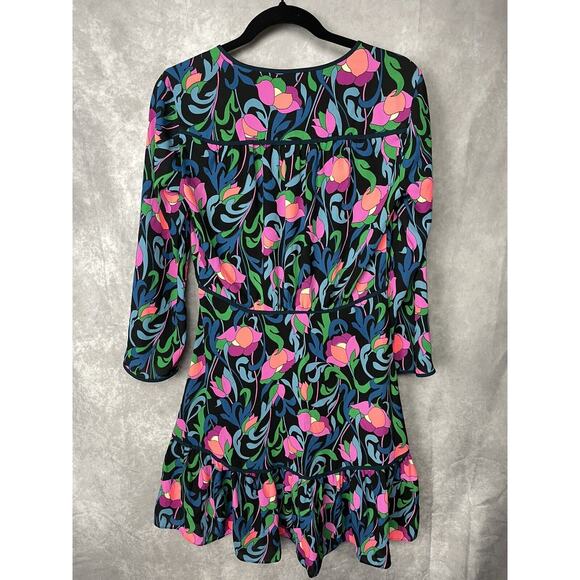 Kate Spade Floral Swirl Mini Dress SZ 4 - Picture 5 of 10